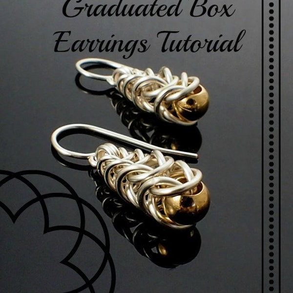 Graduated Box Earrings Chainmaille Tutorial PDF