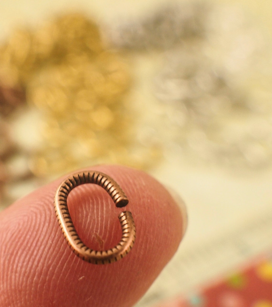 Textured Oval Jump Rings 16 gauge 9mm x 6mm OD Nunn Design Etsy