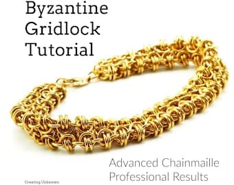 Tutorial Chainmaille PDF Advanced Byzantine Gridlock Instructions