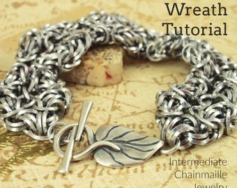 Tutorial Byzantine Wreath Chainmaille Bracelet Intermediate Jewelry Creating