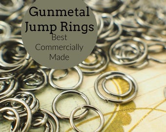 100 Gunmetal Biegeringe - Vintage Look - 22, 20, 18, 16 Gauge - Beste im Handel hergestellte - 100% Garantie