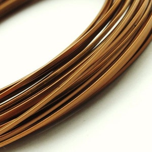 Square Wire Non Tarnish 18 and 21 gauge Copper, Vintage Bronze, Gold, Silver, Titanium, Antique Copper, Black, Rose Gold 100% Guarantee image 6