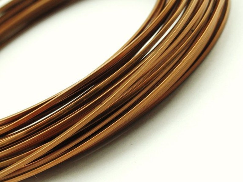 Square Wire Non Tarnish 18 and 21 gauge Copper, Vintage Bronze, Gold, Silver, Titanium, Antique Copper, Black, Rose Gold 100% Guarantee image 6