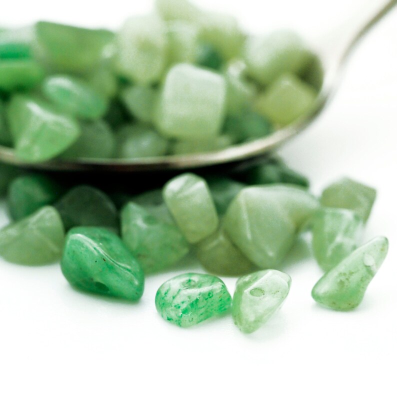 100/% Guarantee 24 Grams Green Aventurine Chip Beads 100