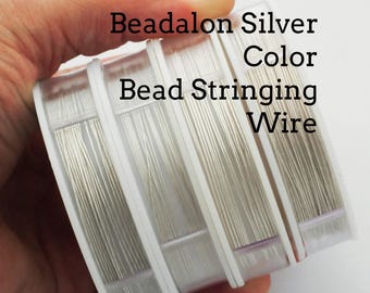 Beadalon Bead Stringing Wire - Silver Color 7 Strand, 19 Strand, 49 Strand - 30 feet