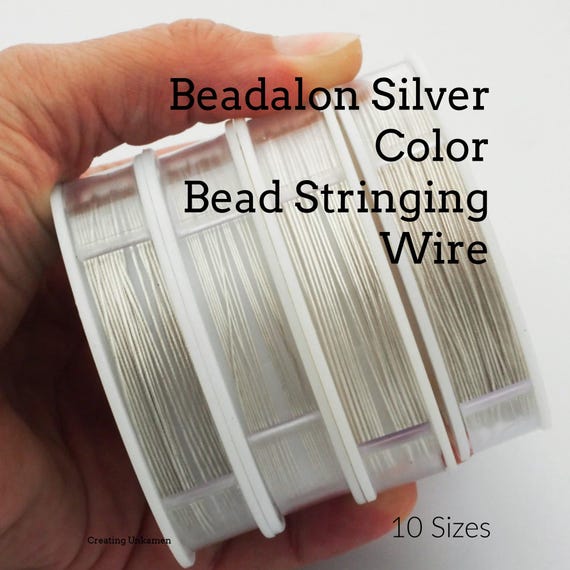 Beadalon Bead Stringing Wire - Silver Color 7 Strand, 19 Strand, 49 Strand - 30 feet