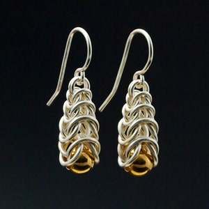 Intermediate Chainmaille Earring Kit Graduated Box Weave Inca Puno image 10