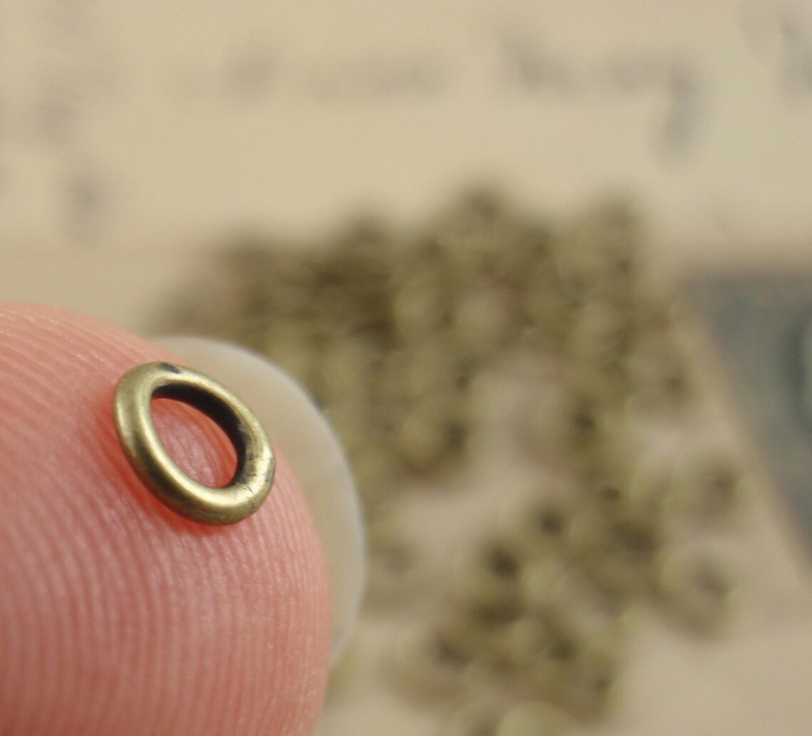 100 Small Soldered Closed Jump Rings 20 Gauge 4mm OD Etsy