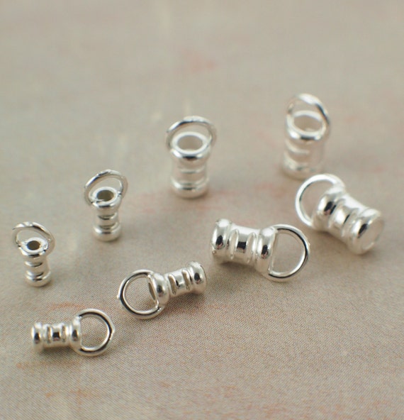 Sterling Silver Spacer Beads 6.3 x 3.2mm - Pack of 6