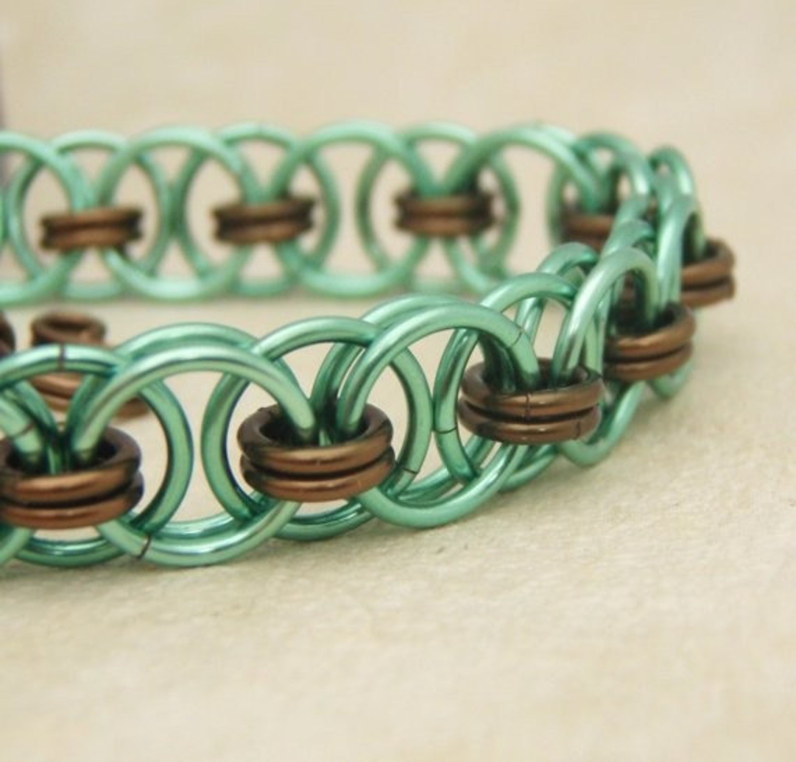 Parallel Chain or Helm Weave Chainmaille Bracelet Kit Etsy