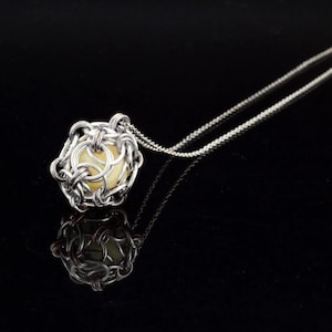 Tutorial Glow in the Dark Dragon&#39;s Egg Chainmaille Necklace and Earrings Beginner Jewelry Making