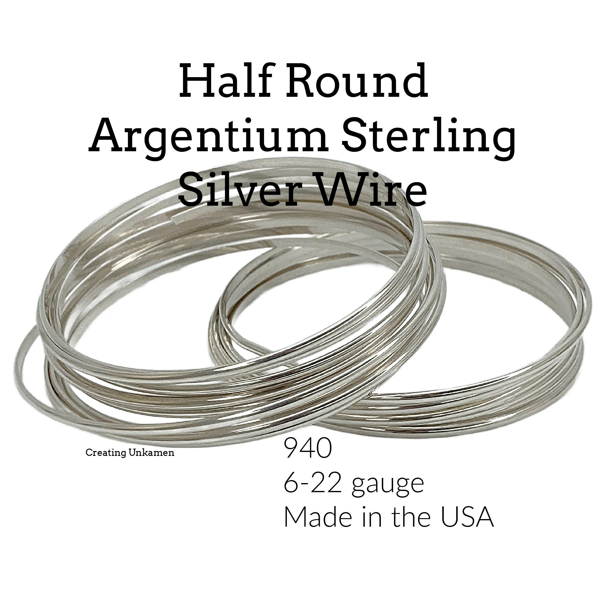 Silber Draht 935 Argentium Sterling Silber Runddraht (halbhart) - Österreich Silberdraht 925