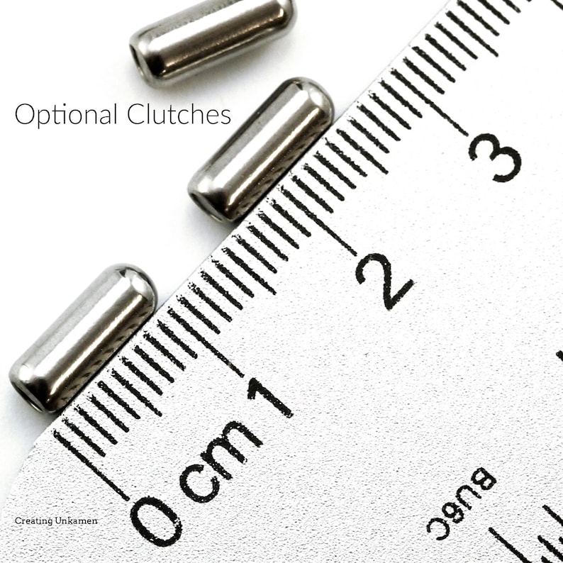 6 - 19 gauge Stainless Steel Hat Pin Blanks image 2