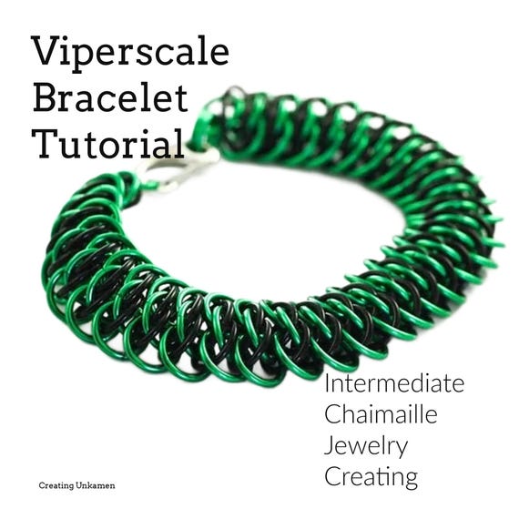 Tutorial Chainmaille Bracelet Viperscale Advanced Jewelry Making