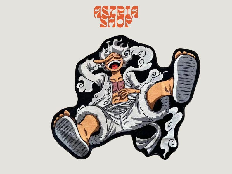 Luffy Gear 5 Rug, Anime Manga Fan Gift, One Piece Room Decoration ...