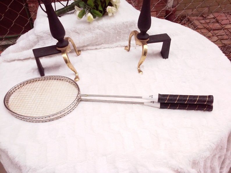badminton racket set vintage all steel set no case savannahwillow
