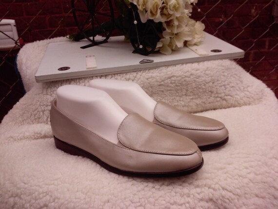 Heavenly Comfort Flats Shoes 90s Vintage Golden Leather Etsy