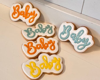 Baby shower cookies