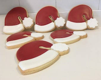 Santa Hat Cookies 1 dozen