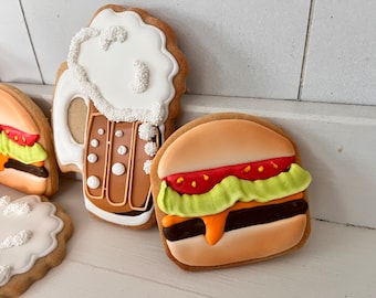 Burgers and brew cookies - 1 dozen