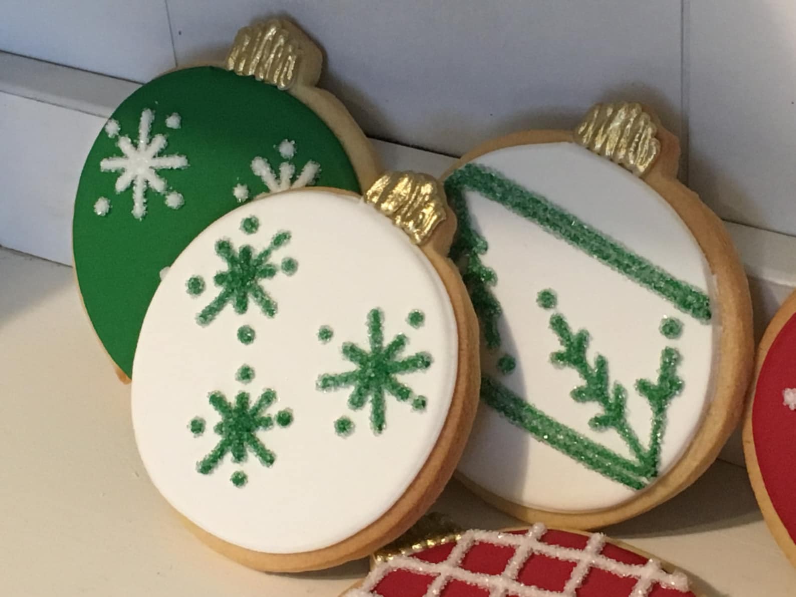 Christmas Cookies Ornament Hand Decorated Sugar 1 Dozen Etsy