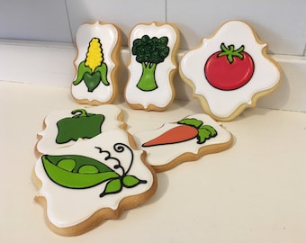 Veggie Vegetable Cookies - 1 Dozen