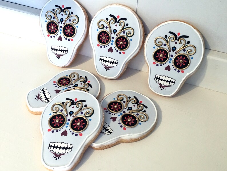 Day of the Dead Cookies Halloween 1 Dozen image 5