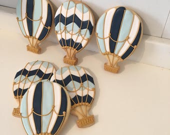 Hot Air Balloon Cookies - 1 Dozen