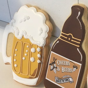 Cheers and Beers Mug Bottle Cookies 1 Dozen image 5