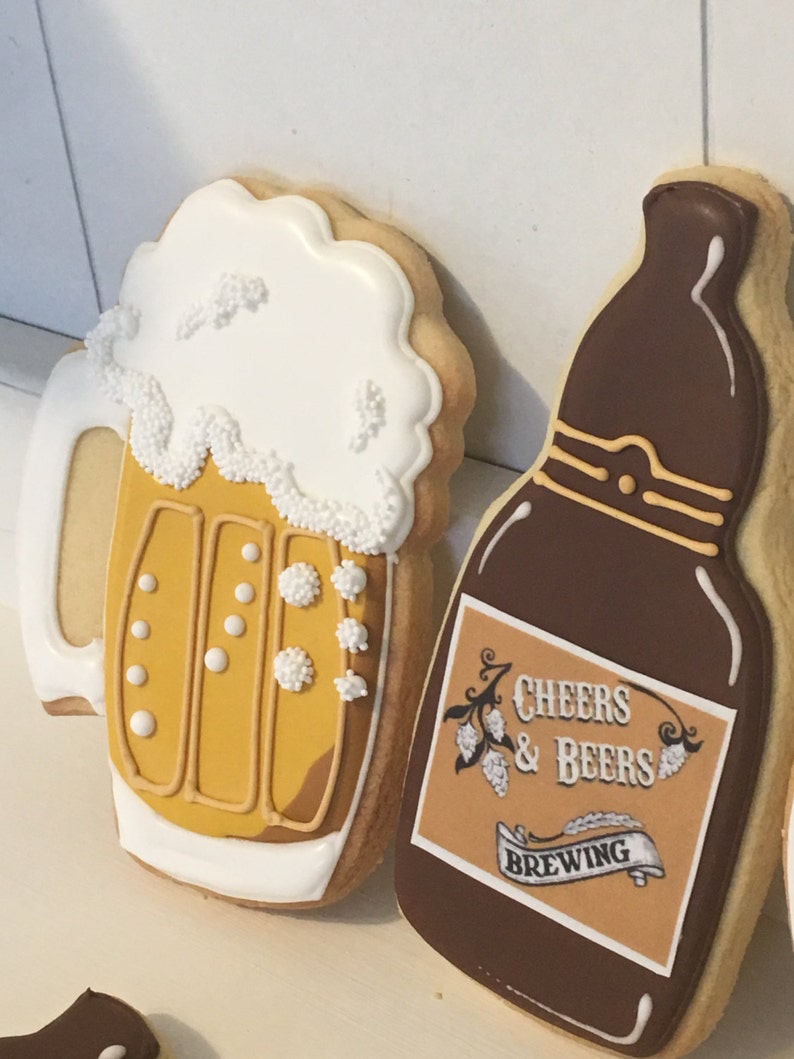 Cheers and Beers Mug Bottle Cookies 1 Dozen image 5