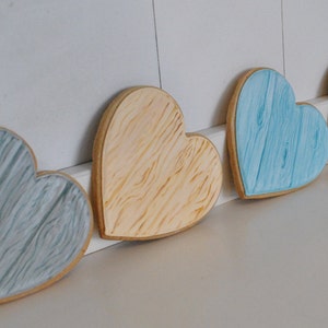 Wood Hearts Valentine Cookies 1 dozen image 1