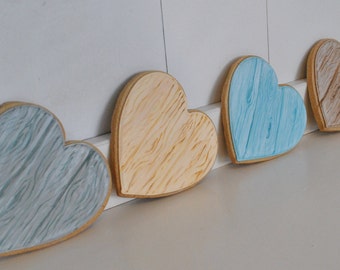 Wood Hearts Valentine Cookies - 1 dozen