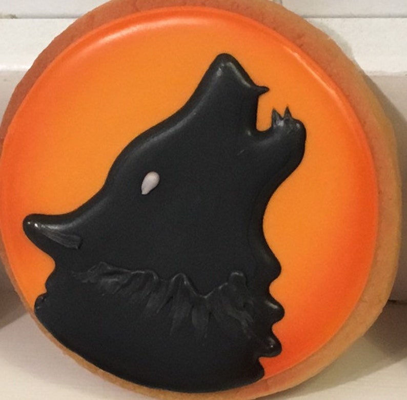Halloween Werewolf Cookies 1 dozen image 1