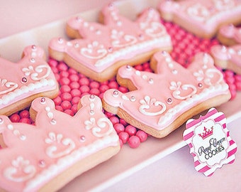 Princess Crown Cookies - 1 dozen