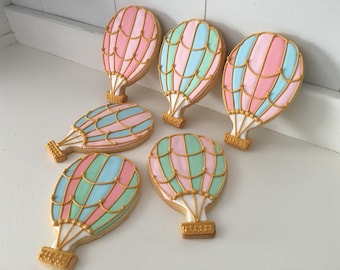 Hot air balloon cookies - 1 dozen