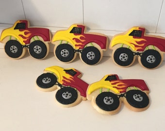 Monster Truck Cookies - 1 dozen