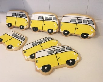 Van Wagon Bus Cookies