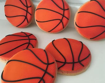 Basketball Cookies - 1 dozen