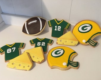 Greenbay Packers Football Superbowl Cookies - 1 Dozen