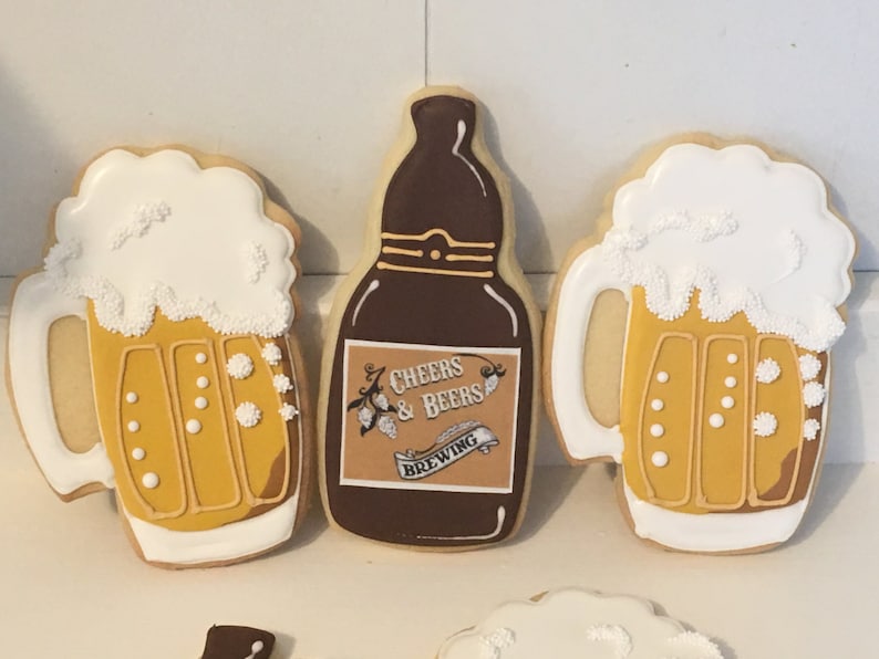 Cheers and Beers Mug Bottle Cookies 1 Dozen image 2