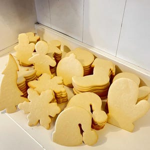 Huge Undecorated Christmas Sugar Cookies