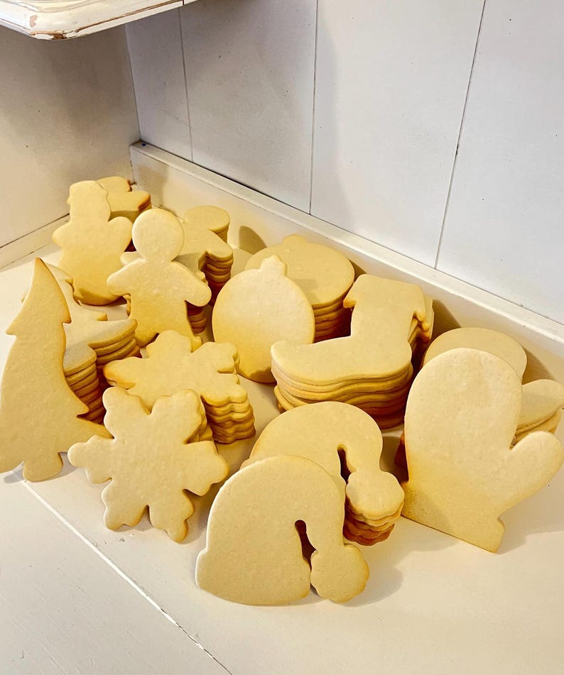 undecorated Christmas cookies for sale