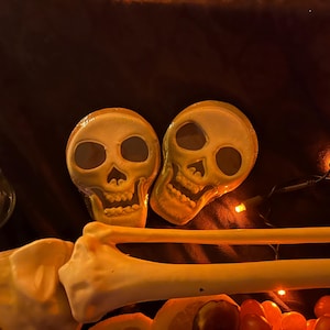 Halloween Skull Cookies - 1 Dozen
