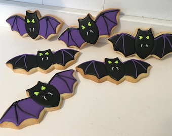 Bat Halloween Cookies - 1 Dozen
