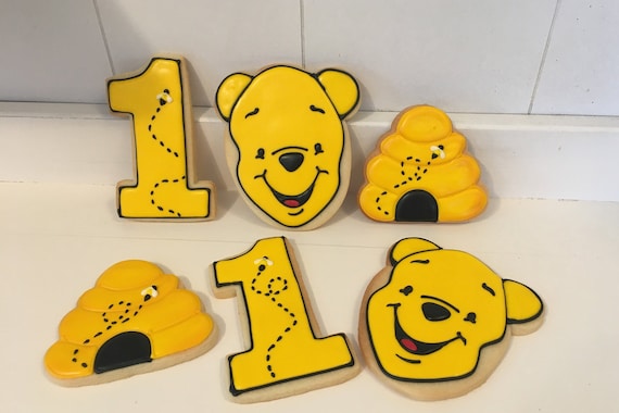 Winnie the Pooh Hand Decorated Sugar Cookies - 1 Dozen Il_570xn