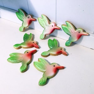 Hummingbird Hand Decorated Sugar Cookies - 1 Dozen