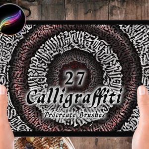 Pinceles de caligrafía Procreate, pinceles de letras Procreate, pinceles de caligrafía, pinceles de caligrafía gótica Blackletter plana, juego de pinceles de caligrafía Letterhythm