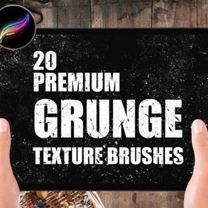 20 Grunge texture procreate brush, Cracked & Distressed Textures Procreate Brushes,Retro Textures Pack, Dirt Texture, Thrift digital brushes
