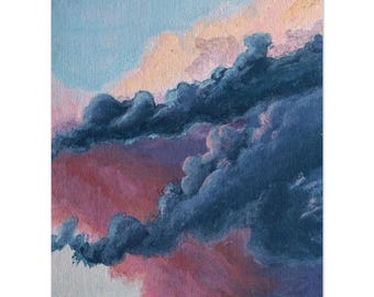 Cloud Study – Acrylic Painting Print on Premium Matte Paper