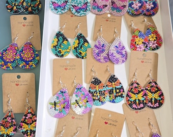 Bedazzled Diamond Dotted Earrings